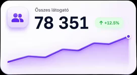 Összes látogató statisztika