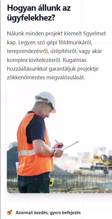 Ricupero weboldal mobilnézet